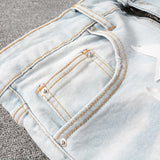 White Star Patch Denim Jeans