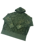 Money Green Ultra Ripped Destroyed Pullover Hoodie