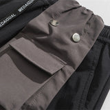 Charcoal Cargo Techwear Shorts