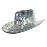 Glitter Sequin Mirror Disco Cowboy Hat