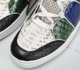LIMETLISS Colorblock Snakeskin Sneakers
