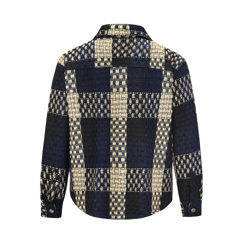 Kevin Woven Wool Plaid Coat