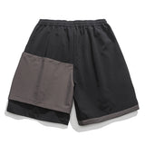 Charcoal Cargo Techwear Shorts