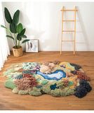 forest handmade 3D rug