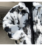 Dalmatian Style Bomber Fur Coat - limetliss