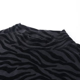 Zebra Black Transparent Bodysuit - limetliss