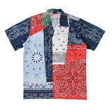 Bandana Patched Hawaiian Shirt - limetliss