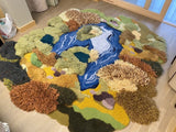 forest handmade 3D rug