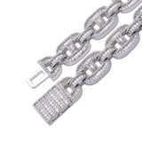 Iced Out Baguette Linked Chain
