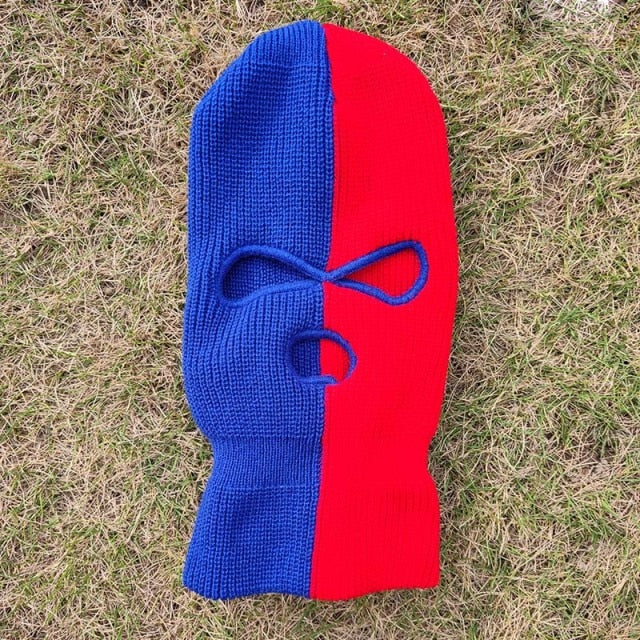 Two-tone Embroidery Ski Mask