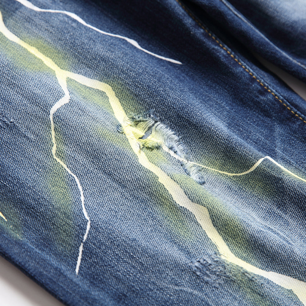 Lightning 3D Wash Denim Jeans
