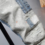 Naked Reverse Washed Patched Denim Jeans
