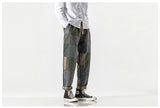 Houndstooth Patchwork Elastic Joggers