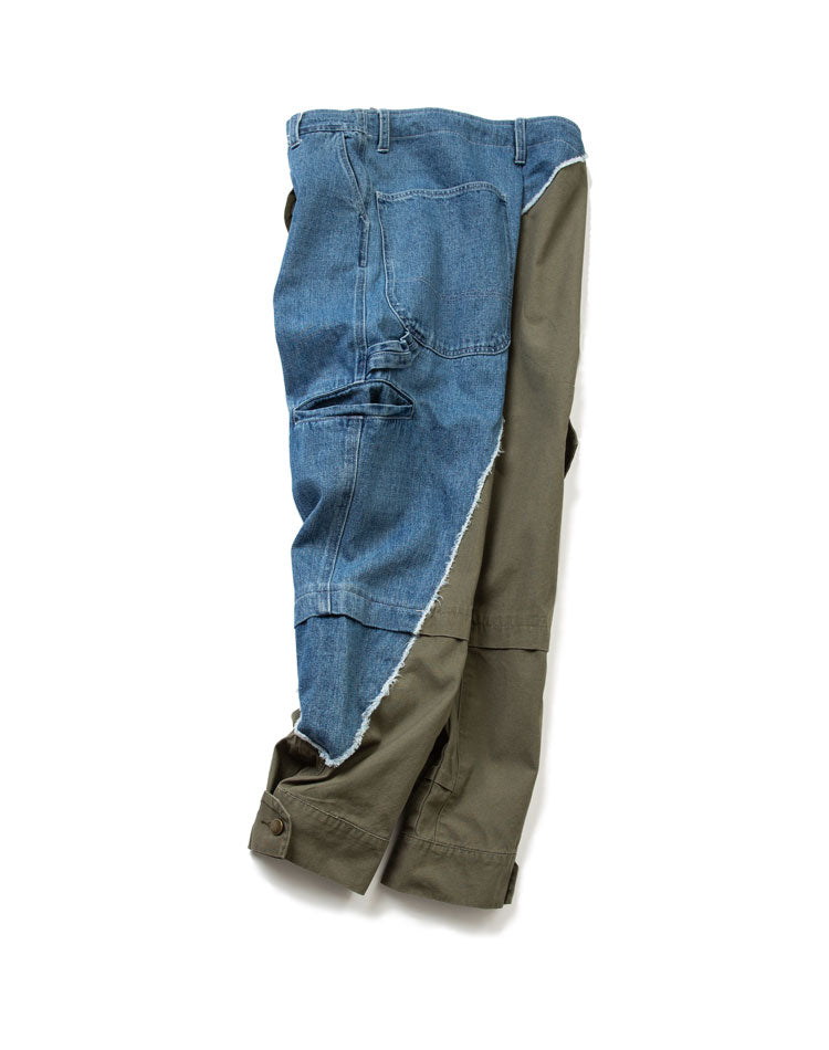 Olive Denim Tactical Cargo Pants