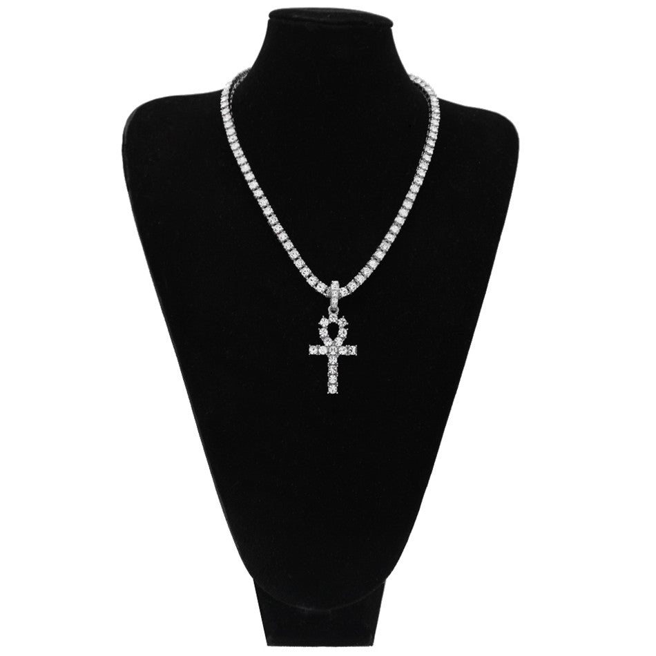 Iced Out Ankh Life Egyptian Chain - limetliss