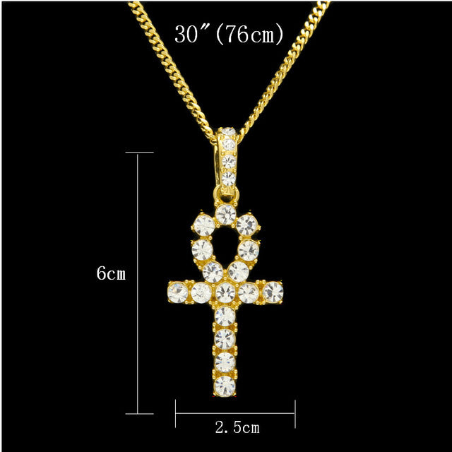 Iced Out Ankh Life Egyptian Chain - limetliss