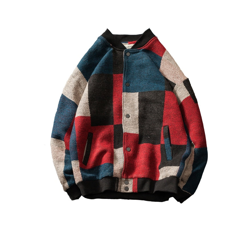 Wool Patched Varsity Jacket - limetliss